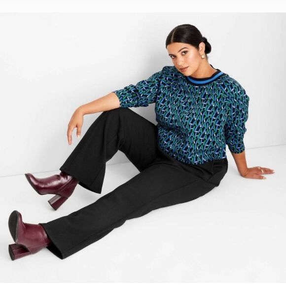 Women's Mid-Rise Flare Pants - Future Collective with Kahlana Barfield Brown - Picture 1 of 3